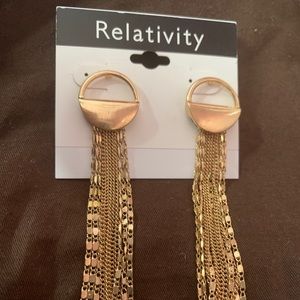 Gold color earrings